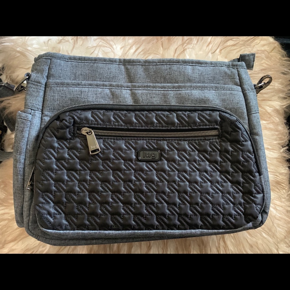Lug Shimmy Purse ❤️ Black and Denim Blue